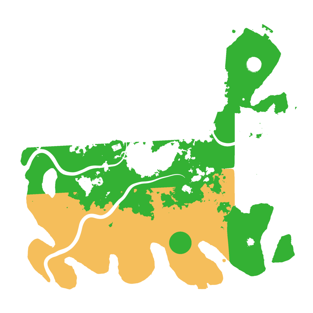 Biome Rust Map: Procedural Map, Size: 3700, Seed: 211278