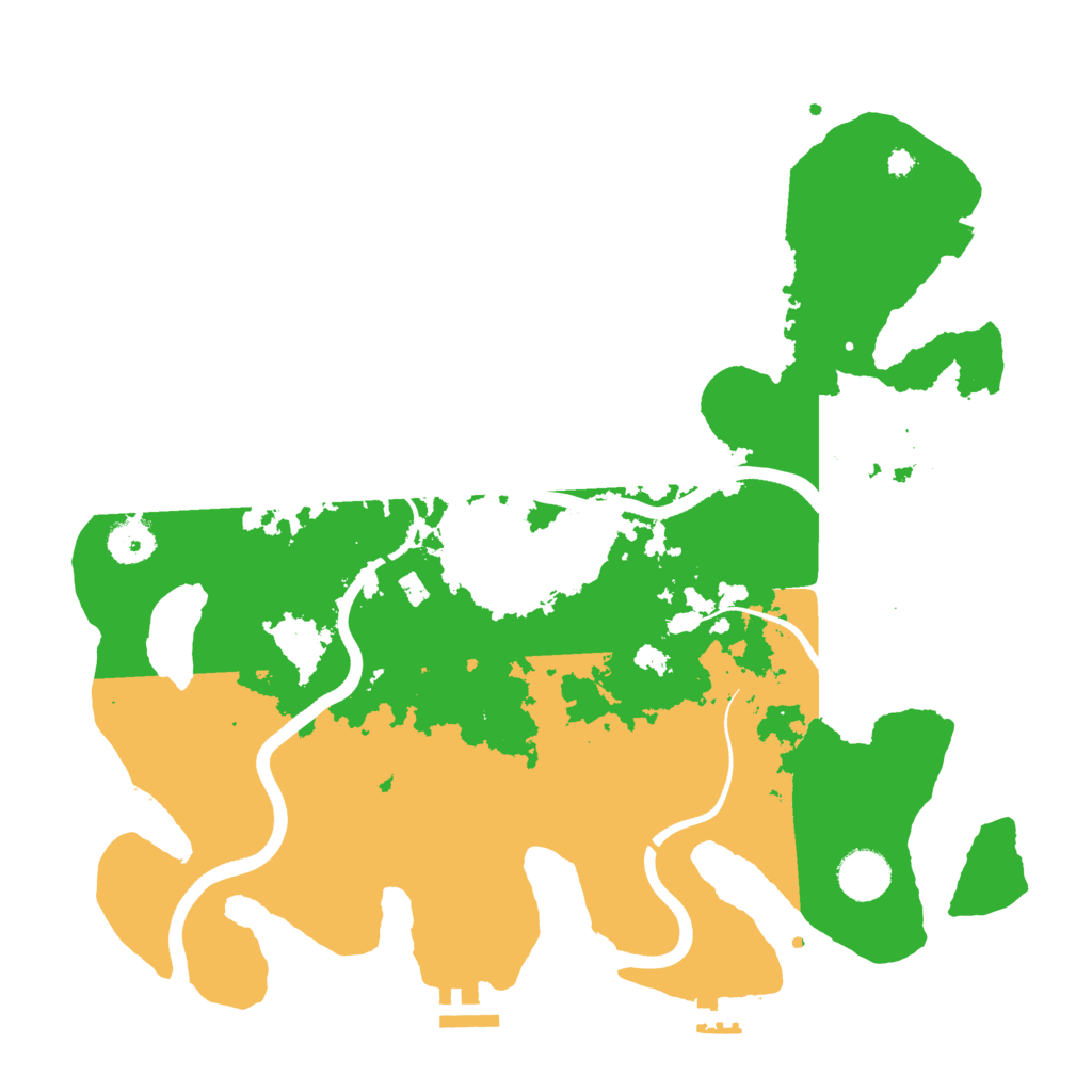 Biome Rust Map: Procedural Map, Size: 3700, Seed: 211278