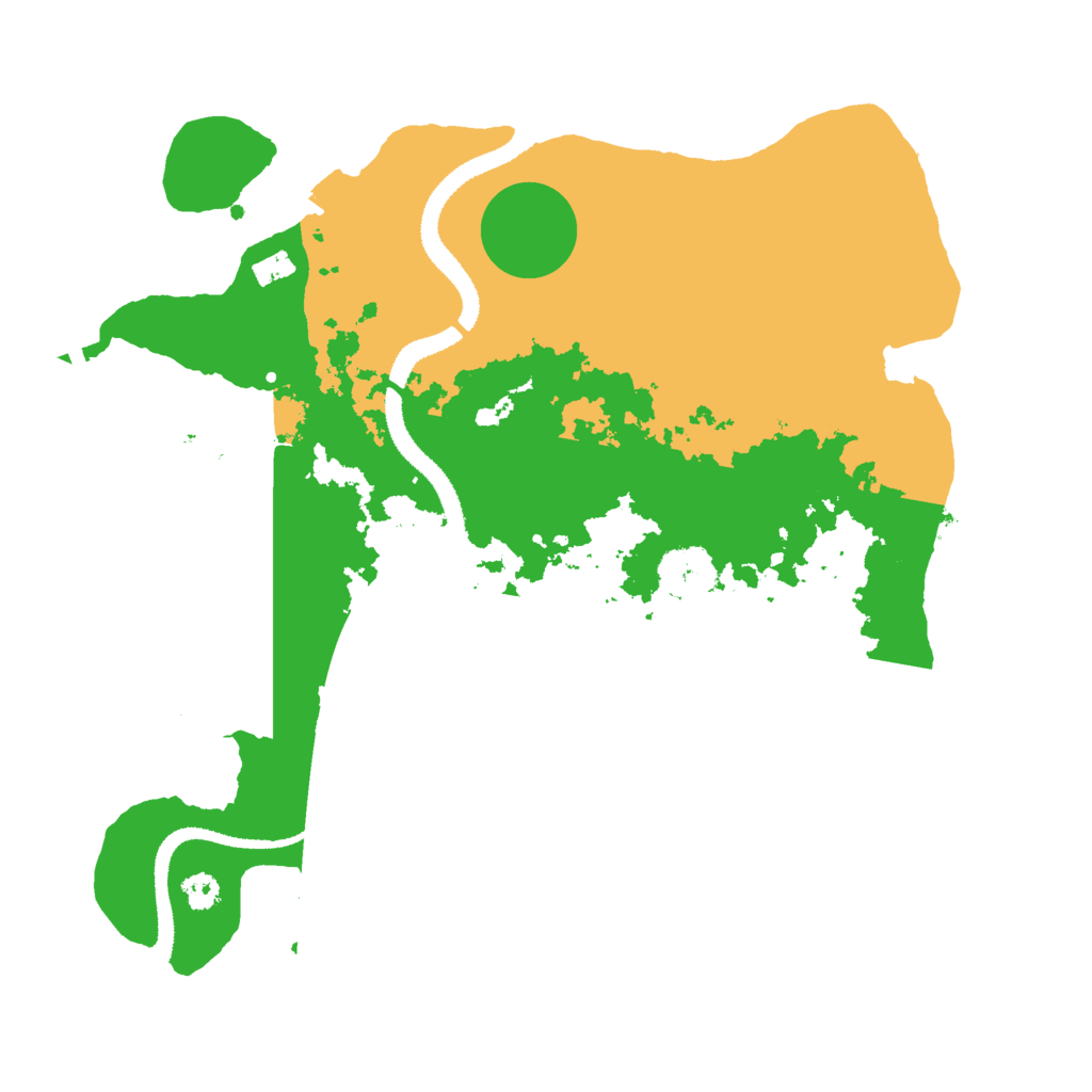 Biome Rust Map: Procedural Map, Size: 3000, Seed: 1031794387