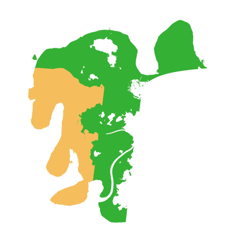 Biome Rust Map: Procedural Map, Size: 2500, Seed: 4576