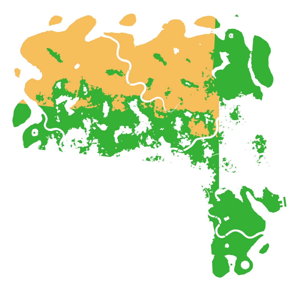 Biome Rust Map: Procedural Map, Size: 6000, Seed: 1818586430