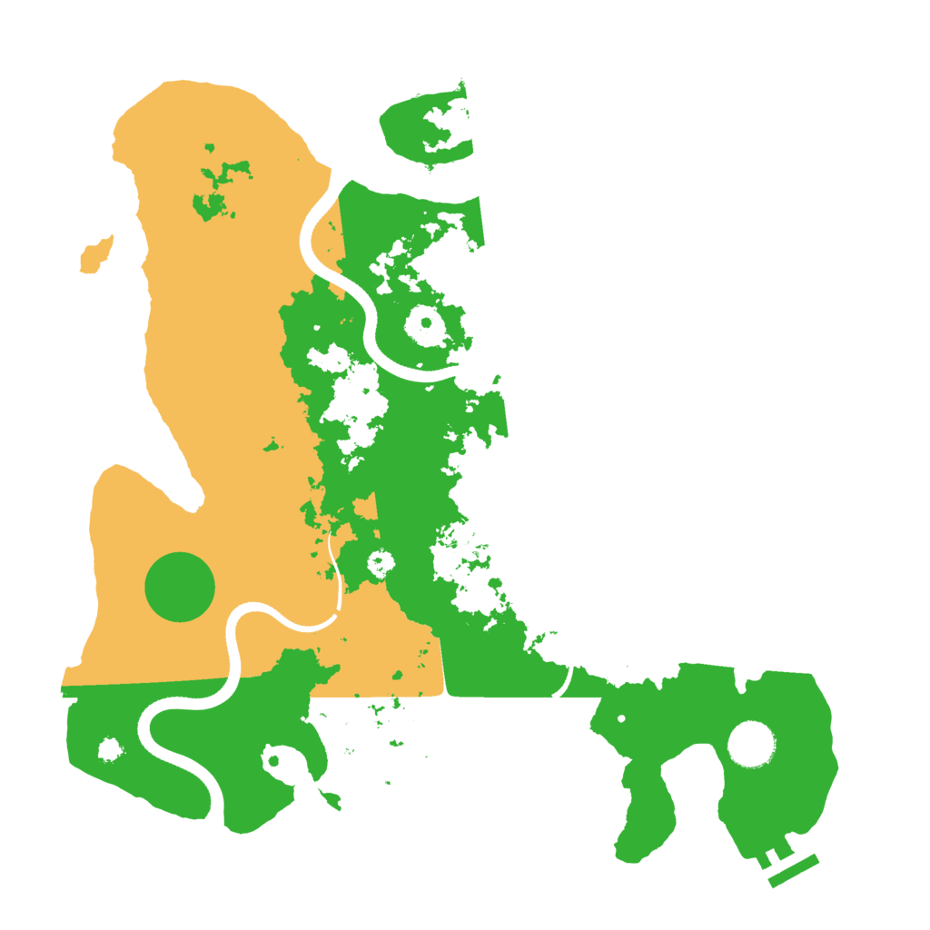Biome Rust Map: Procedural Map, Size: 3500, Seed: 274137178