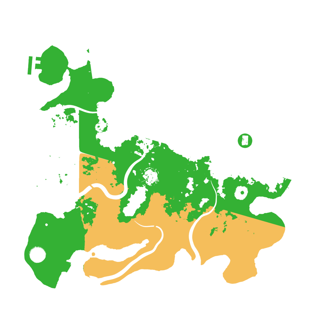 Biome Rust Map: Procedural Map, Size: 3500, Seed: 981538927