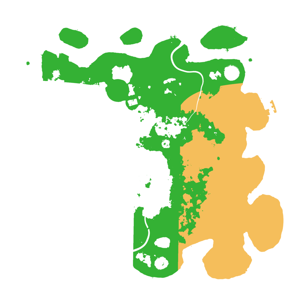 Biome Rust Map: Procedural Map, Size: 3500, Seed: 9929752