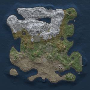 Thumbnail Rust Map: Procedural Map, Size: 3000, Seed: 5078349, 14 Monuments