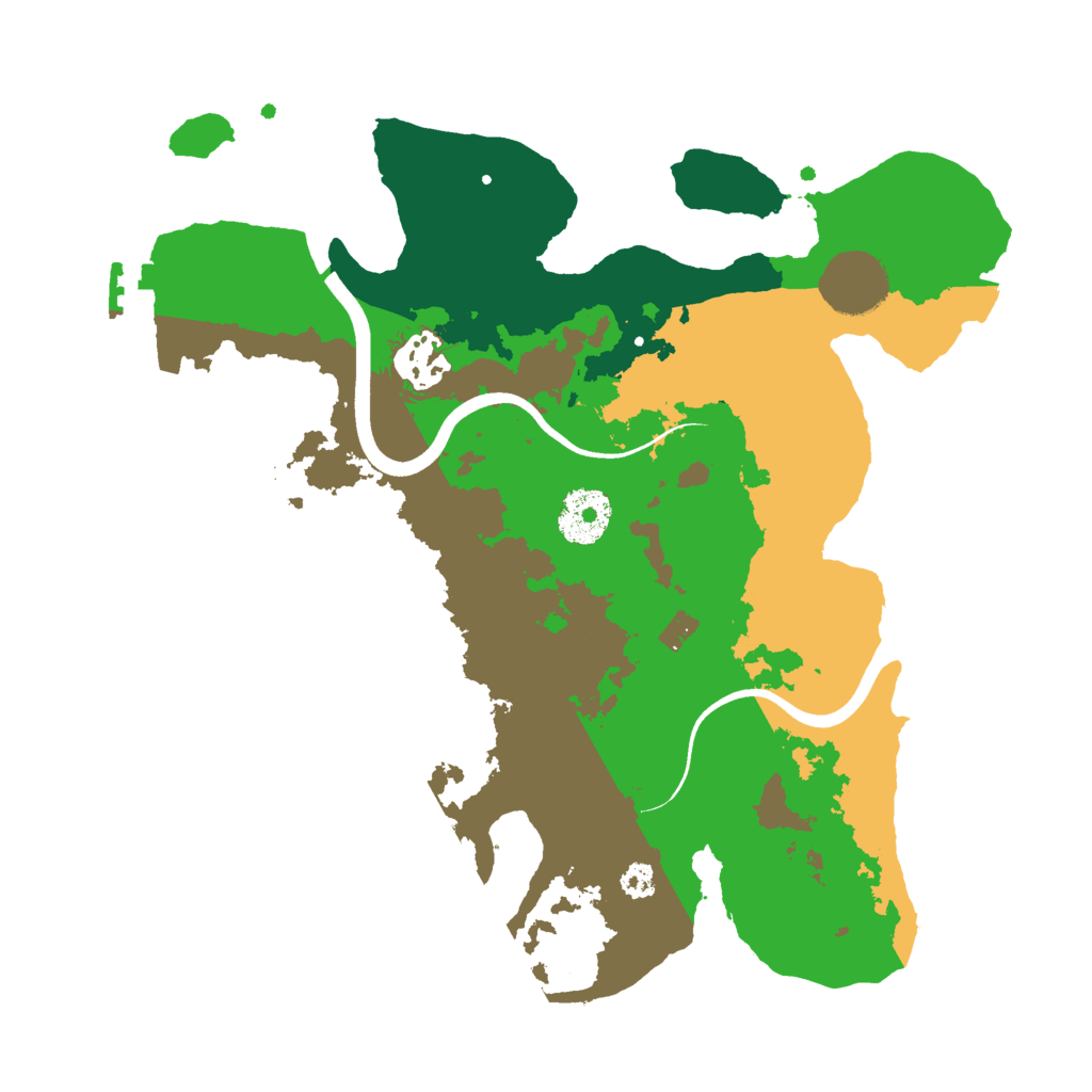 Biome Rust Map: Procedural Map, Size: 3000, Seed: 2464588