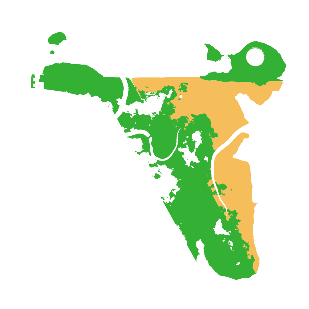 Biome Rust Map: Procedural Map, Size: 3000, Seed: 2464588