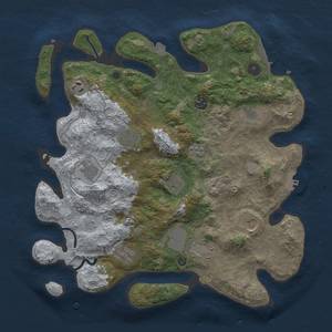 Thumbnail Rust Map: Procedural Map, Size: 3800, Seed: 1380919640, 18 Monuments