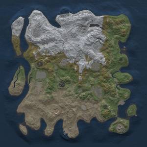 Thumbnail Rust Map: Procedural Map, Size: 3800, Seed: 75182175, 18 Monuments