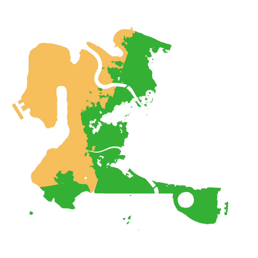 Biome Rust Map: Procedural Map, Size: 3000, Seed: 25668