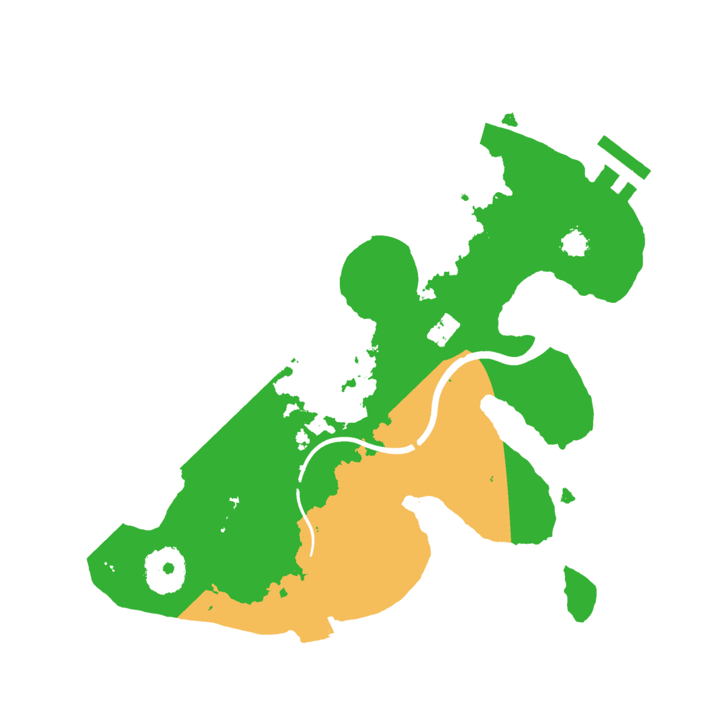 Biome Rust Map: Procedural Map, Size: 2400, Seed: 473612192