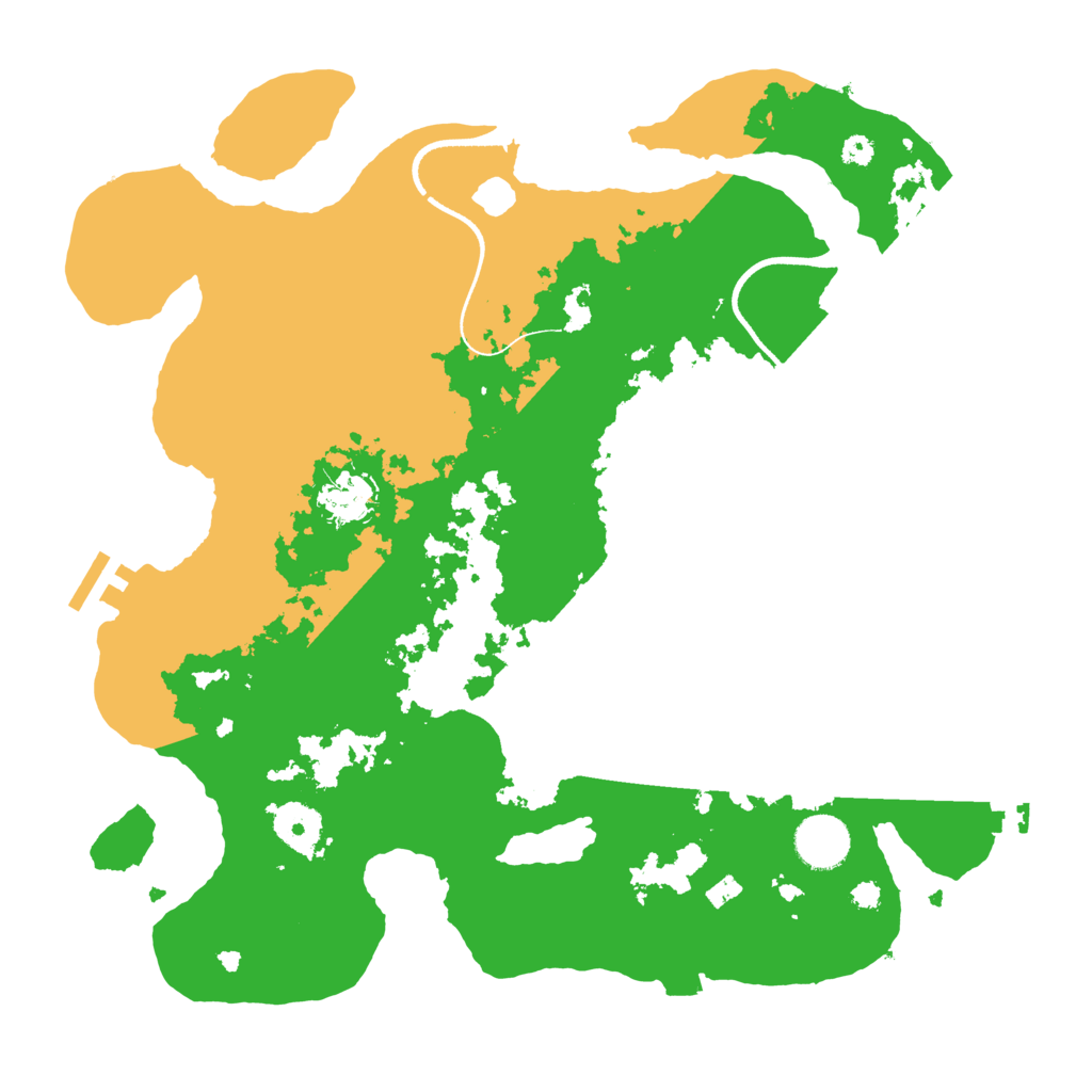 Biome Rust Map: Procedural Map, Size: 3500, Seed: 436222058