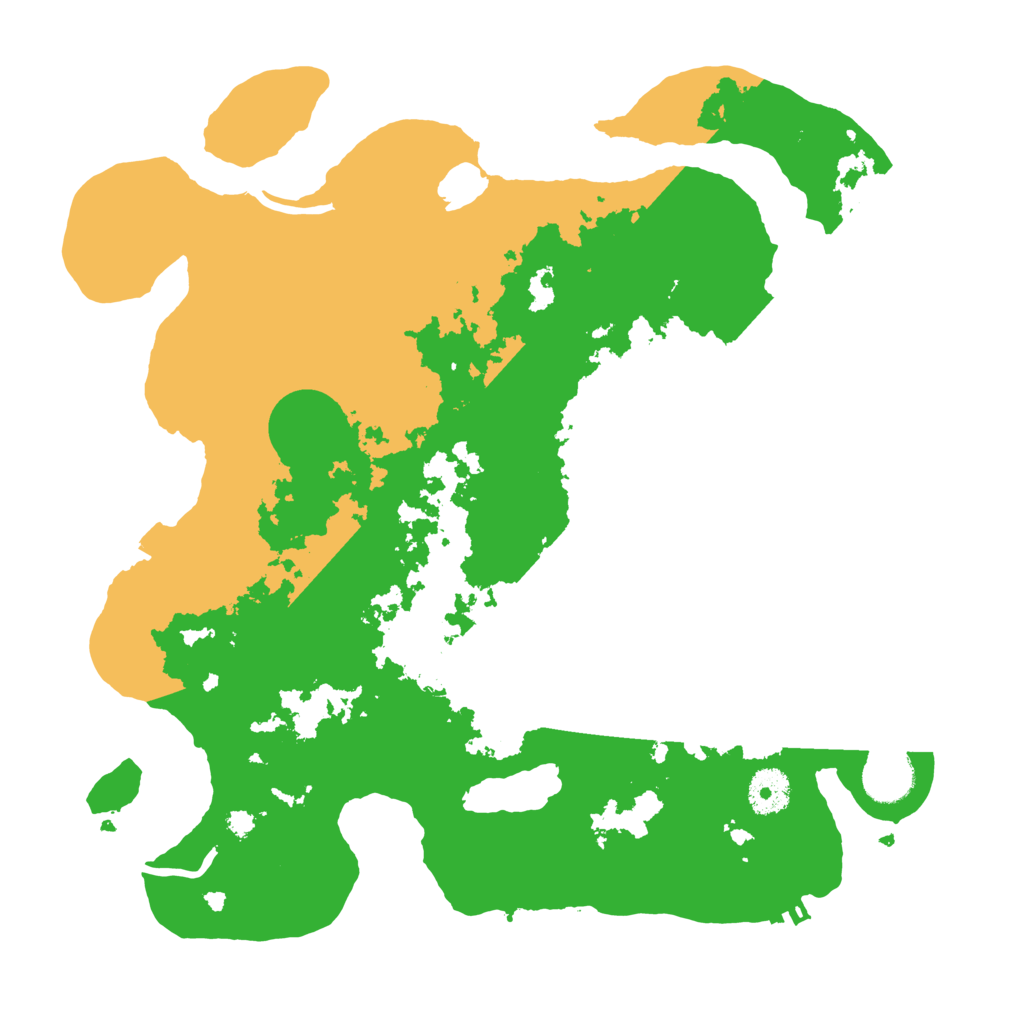 Biome Rust Map: Procedural Map, Size: 3500, Seed: 436222058