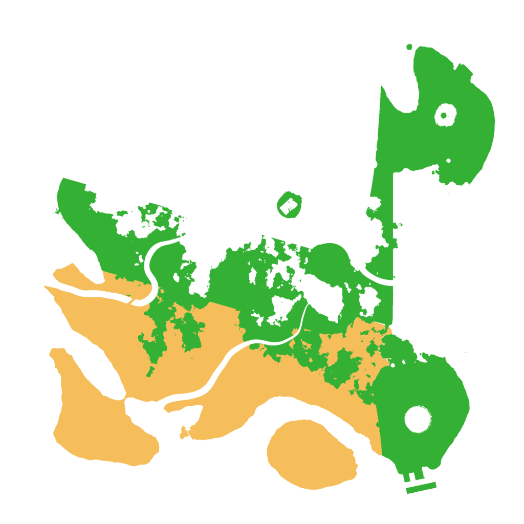 Biome Rust Map: Procedural Map, Size: 3500, Seed: 977488202