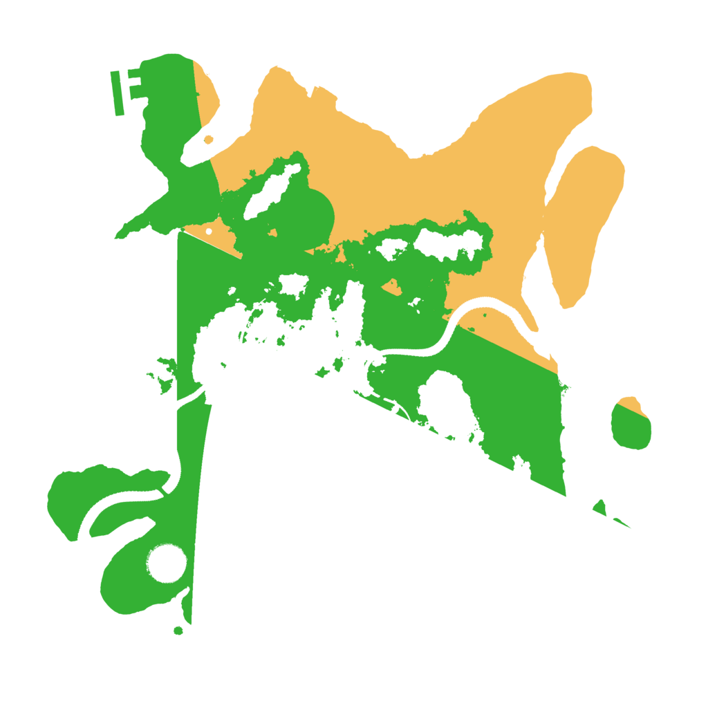 Biome Rust Map: Procedural Map, Size: 3200, Seed: 182