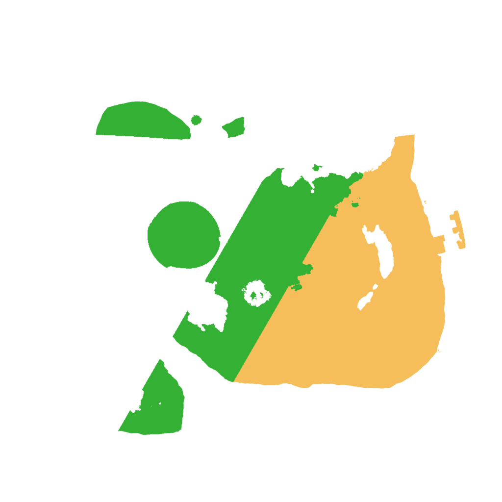 Biome Rust Map: Procedural Map, Size: 2000, Seed: 1253018497