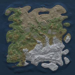 Thumbnail Rust Map: Procedural Map, Size: 4300, Seed: 290220246, 19 Monuments