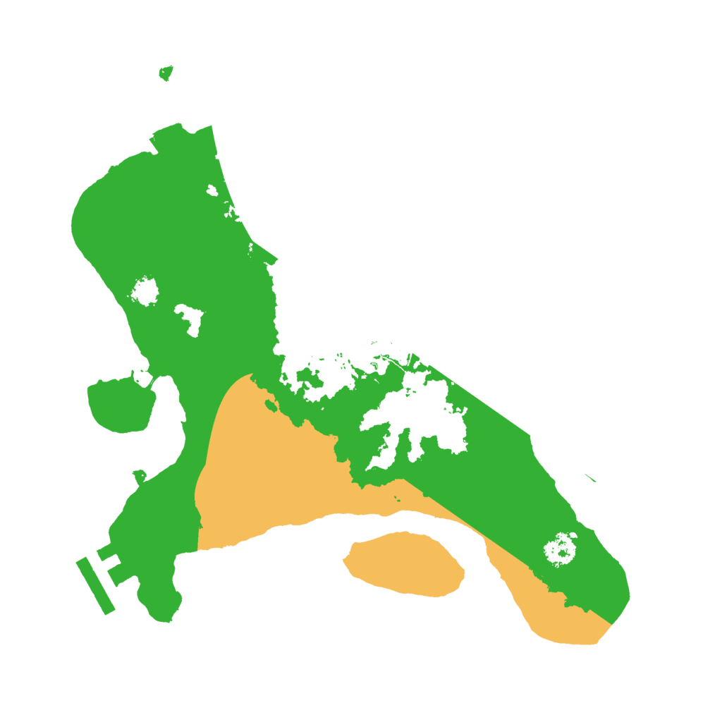 Biome Rust Map: Procedural Map, Size: 2400, Seed: 549632187