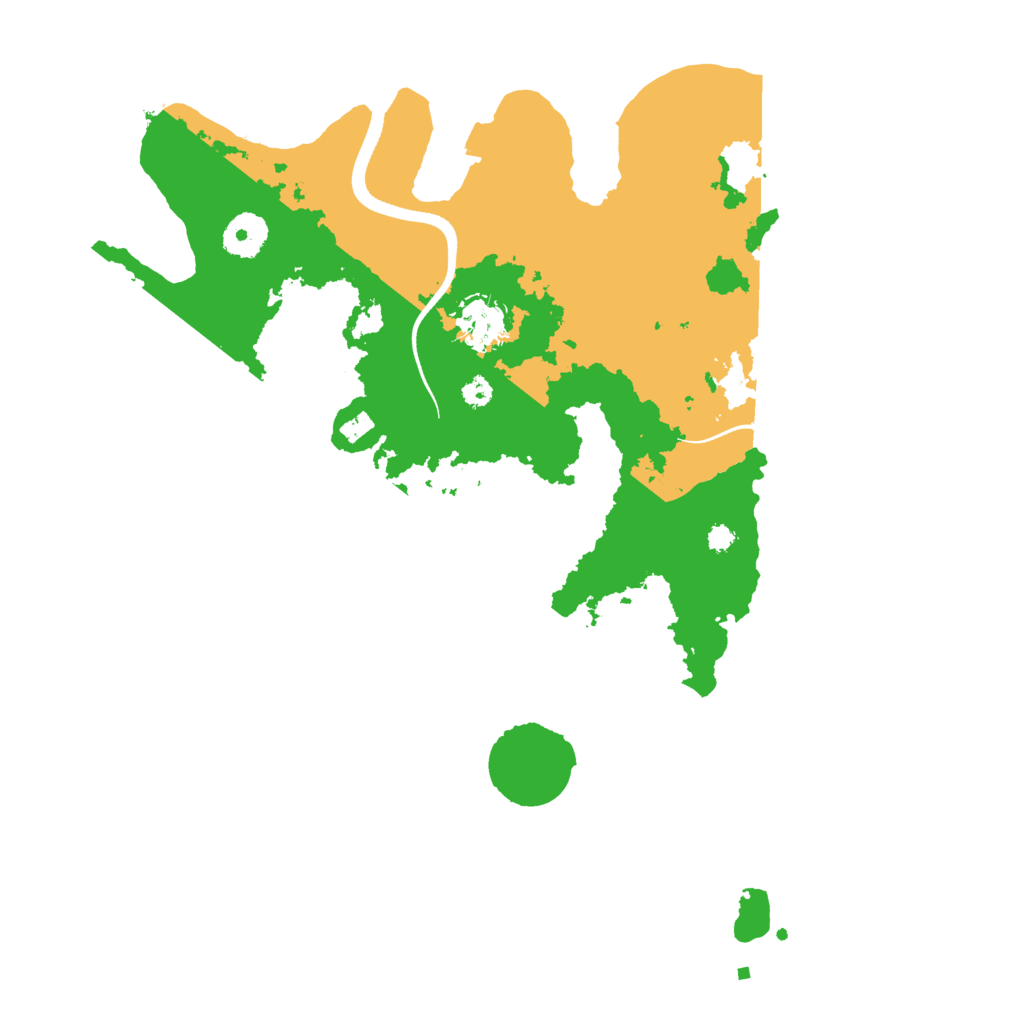 Biome Rust Map: Procedural Map, Size: 3500, Seed: 988612466