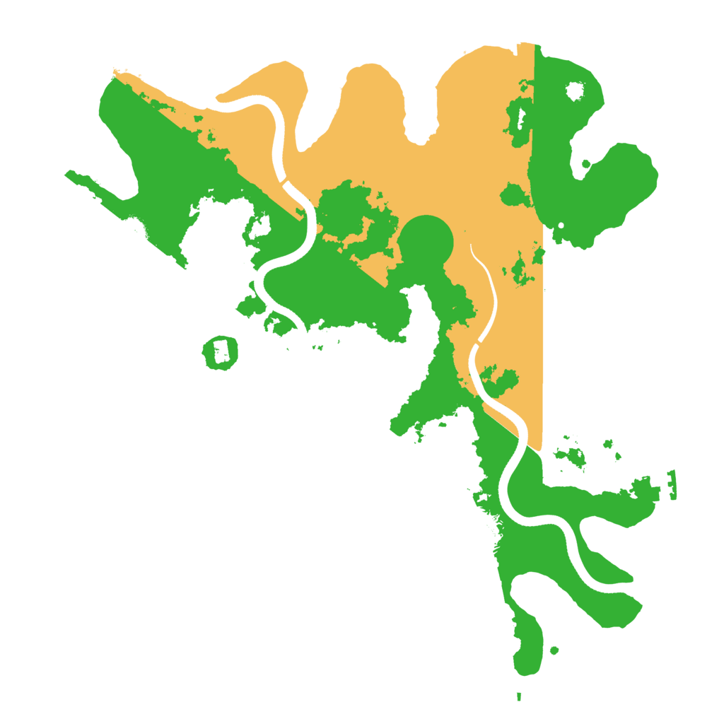 Biome Rust Map: Procedural Map, Size: 3500, Seed: 988612466