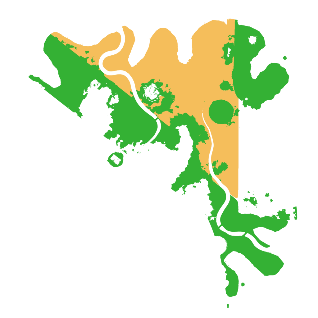 Biome Rust Map: Procedural Map, Size: 3500, Seed: 988612466