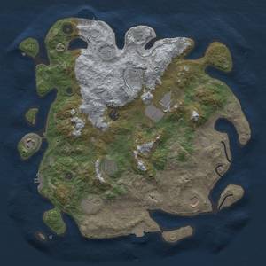 Thumbnail Rust Map: Procedural Map, Size: 3750, Seed: 29022024, 16 Monuments