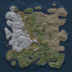 Thumbnail Rust Map: Procedural Map, Size: 4250, Seed: 2671991, 18 Monuments