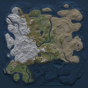 Thumbnail Rust Map: Procedural Map, Size: 4250, Seed: 2671991, 15 Monuments