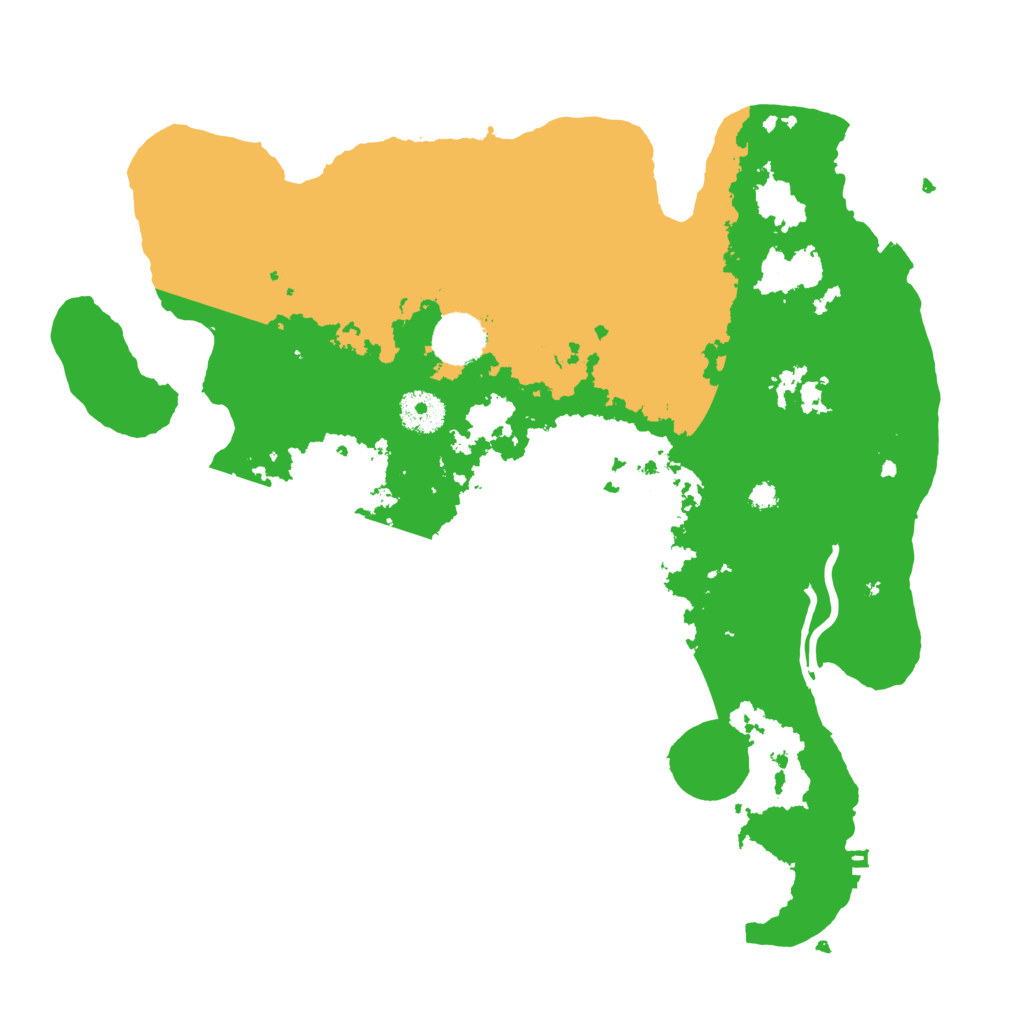 Biome Rust Map: Procedural Map, Size: 3500, Seed: 511280112