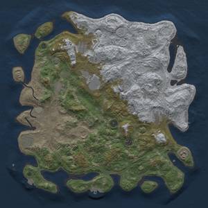 Thumbnail Rust Map: Procedural Map, Size: 4250, Seed: 882053091, 19 Monuments