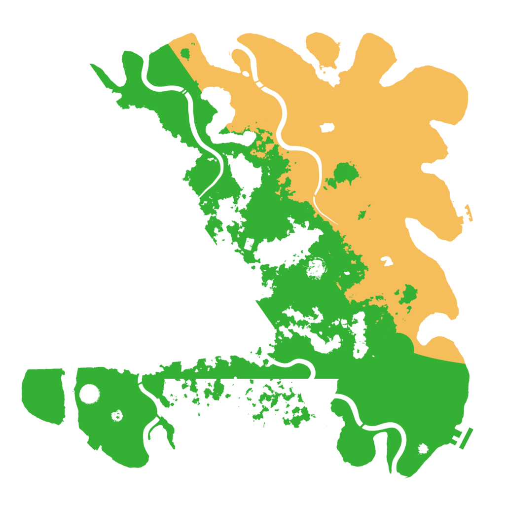 Biome Rust Map: Procedural Map, Size: 4500, Seed: 883213126