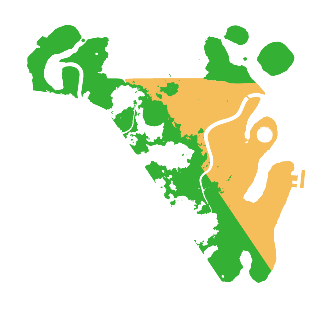 Biome Rust Map: Procedural Map, Size: 3500, Seed: 227693477