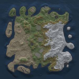 Thumbnail Rust Map: Procedural Map, Size: 3750, Seed: 163892360, 18 Monuments