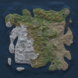 Thumbnail Rust Map: Procedural Map, Size: 3750, Seed: 163892352, 18 Monuments