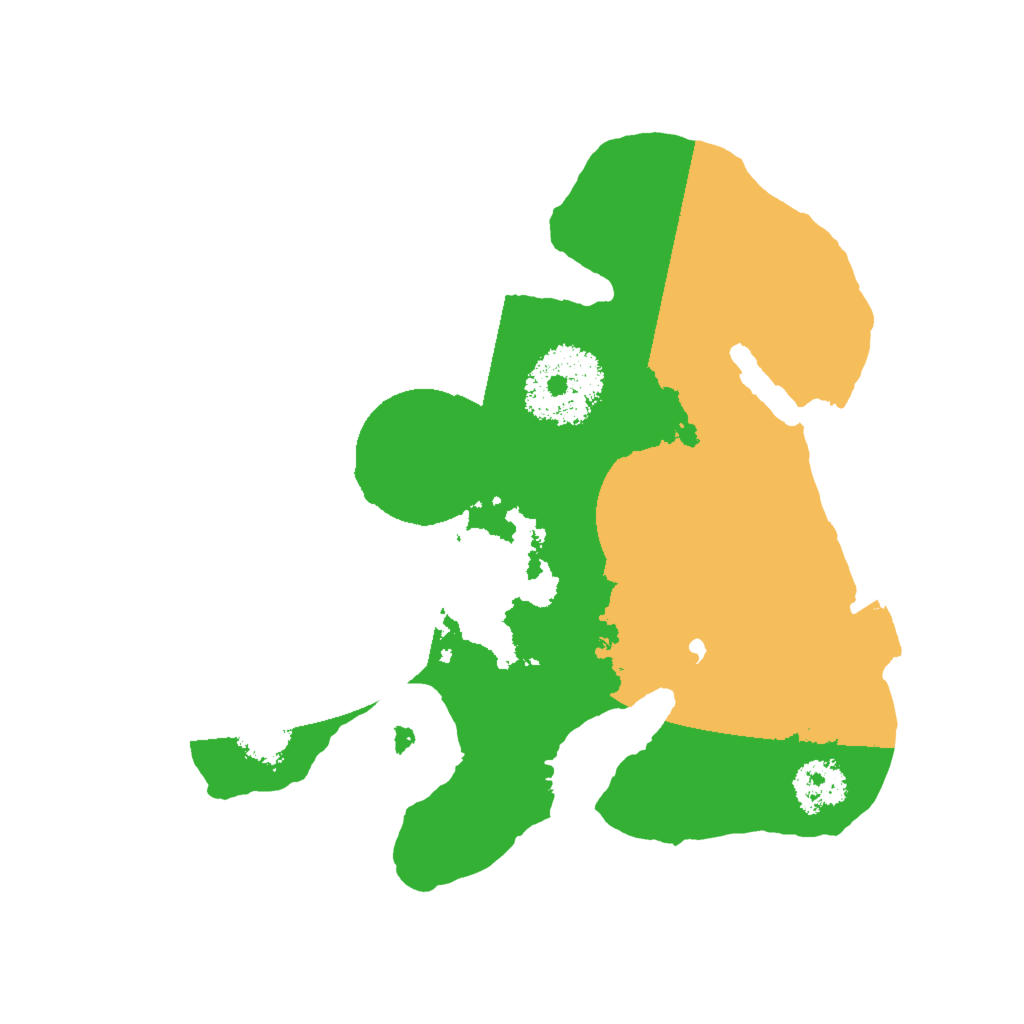 Biome Rust Map: Procedural Map, Size: 2000, Seed: 17186