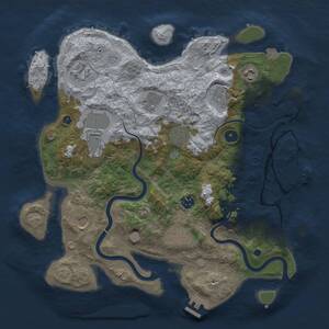 Thumbnail Rust Map: Procedural Map, Size: 3850, Seed: 739124787, 16 Monuments