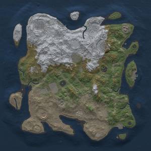 Thumbnail Rust Map: Procedural Map, Size: 3850, Seed: 739124787, 18 Monuments