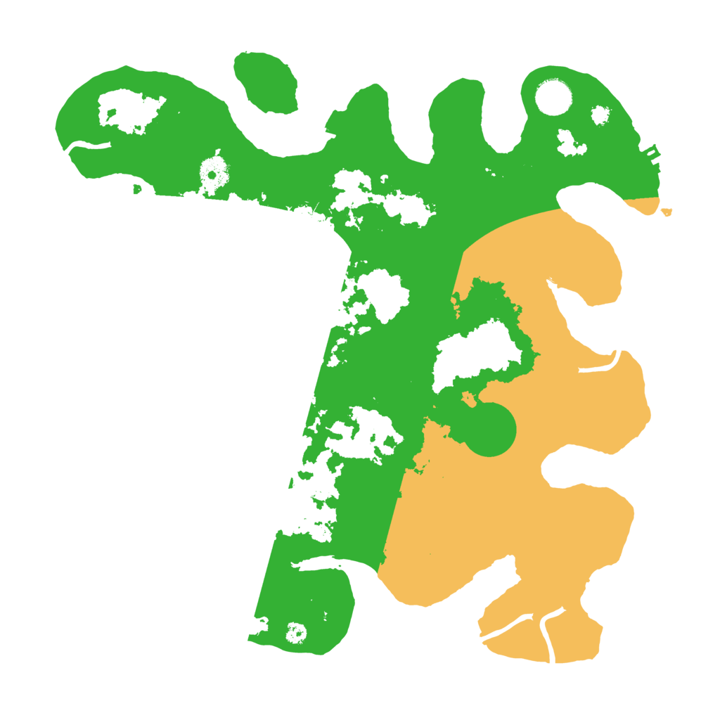 Biome Rust Map: Procedural Map, Size: 3500, Seed: 2264399