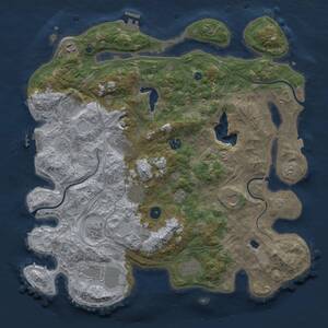 Thumbnail Rust Map: Procedural Map, Size: 4250, Seed: 677481183, 16 Monuments