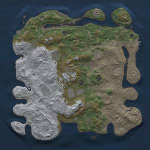 Thumbnail Rust Map: Procedural Map, Size: 4250, Seed: 677481183, 19 Monuments