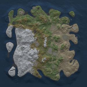 Thumbnail Rust Map: Procedural Map, Size: 3900, Seed: 27621491, 19 Monuments