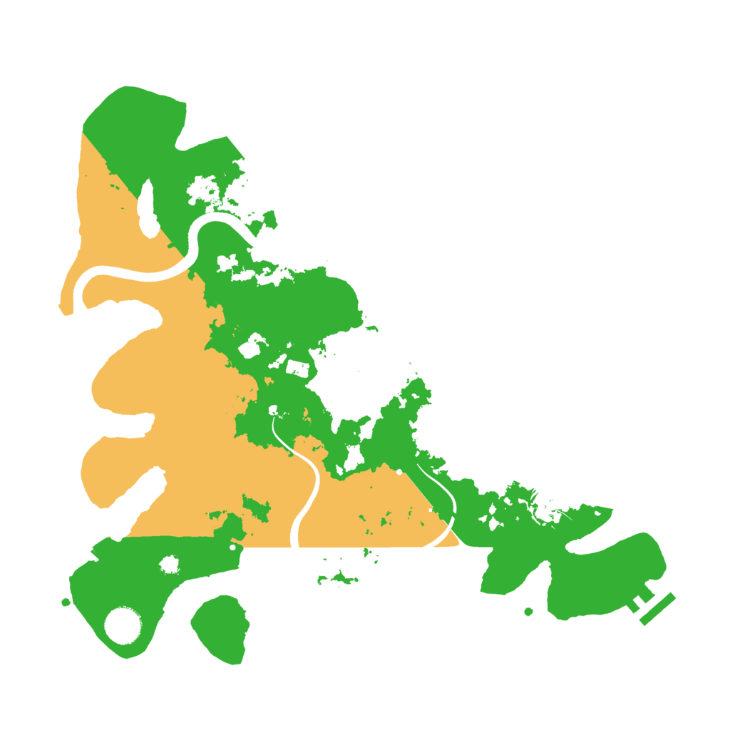 Biome Rust Map: Procedural Map, Size: 3500, Seed: 209748898