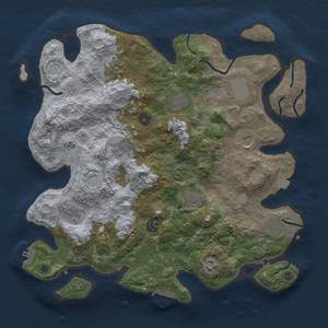 Thumbnail Rust Map: Procedural Map, Size: 3900, Seed: 34471007, 19 Monuments