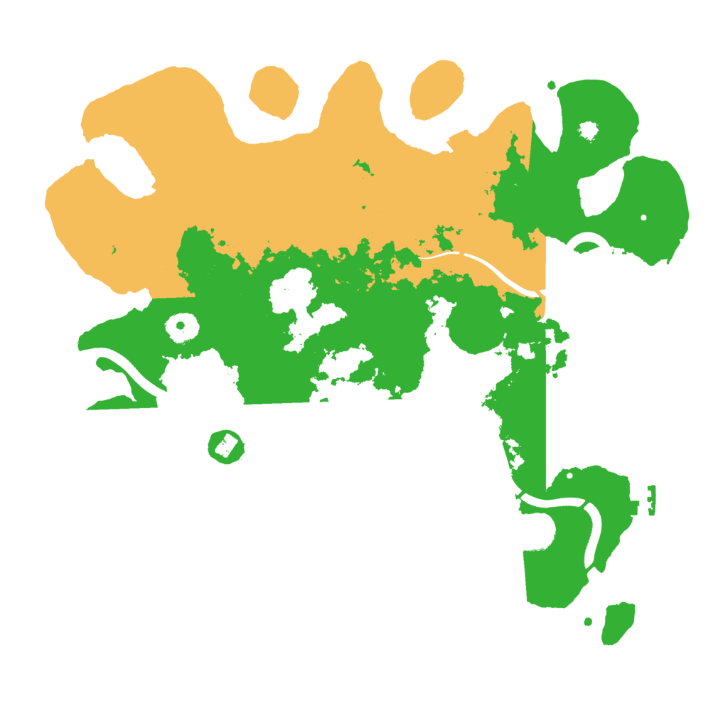 Biome Rust Map: Procedural Map, Size: 3500, Seed: 91457550