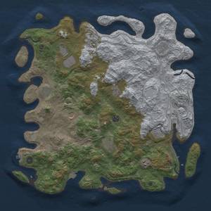 Thumbnail Rust Map: Procedural Map, Size: 4500, Seed: 7241234, 19 Monuments