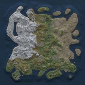 Thumbnail Rust Map: Procedural Map, Size: 4000, Seed: 534385854, 19 Monuments