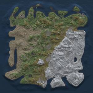 Thumbnail Rust Map: Procedural Map, Size: 4250, Seed: 52093146, 19 Monuments