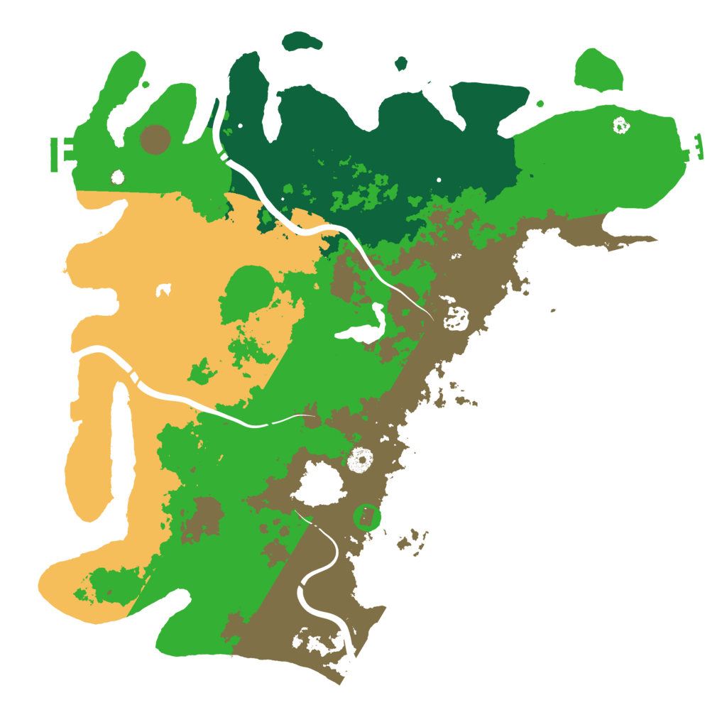 Biome Rust Map: Procedural Map, Size: 4250, Seed: 52093146