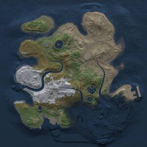 Thumbnail Rust Map: Procedural Map, Size: 2700, Seed: 651451, 7 Monuments