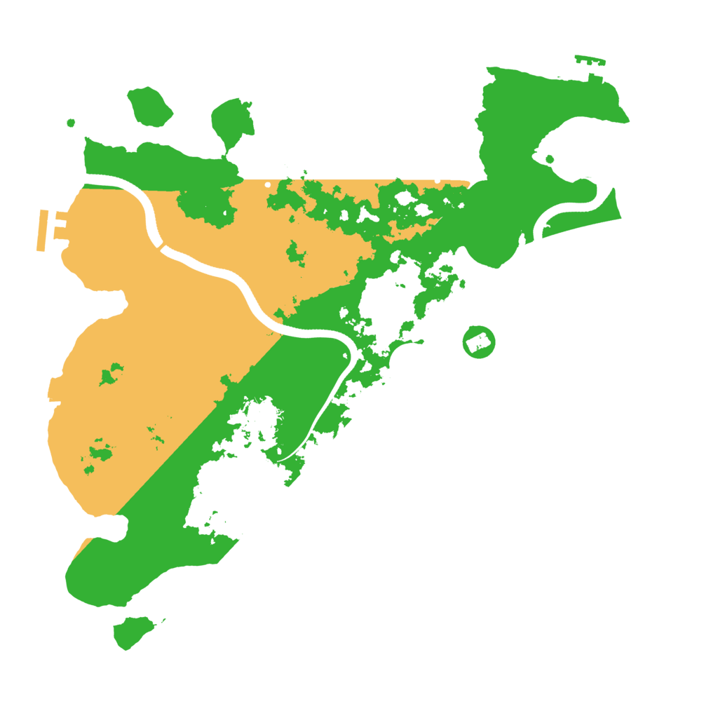 Biome Rust Map: Procedural Map, Size: 3500, Seed: 879648216